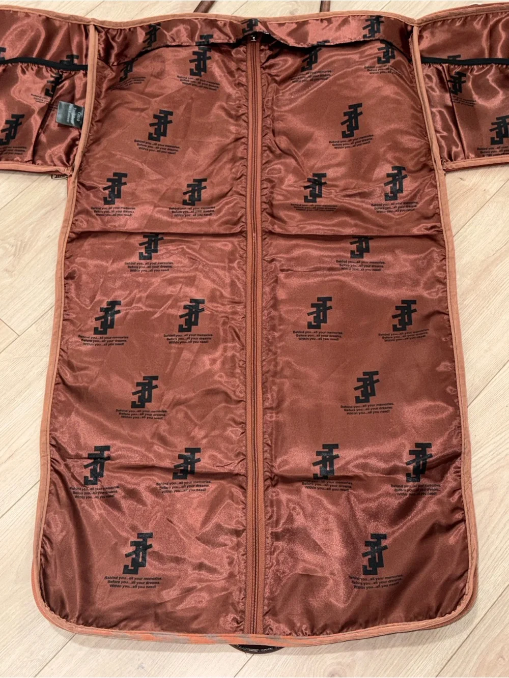 Greek Traditions Faux Leather Convertible Garment Bag Duffel Travel Weekender